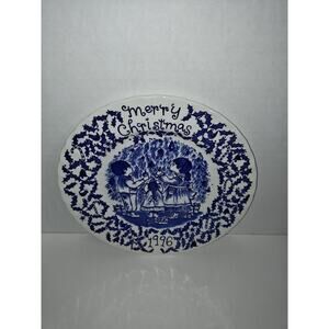 Merry Christmas A Happy Holiday To You Royal Crownford Staffordshire 1996 Plate